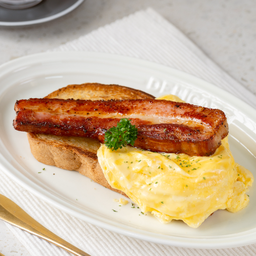 Velvet egg & bacon