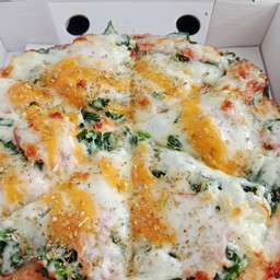 พิซซ่า ผักโขมแฮม