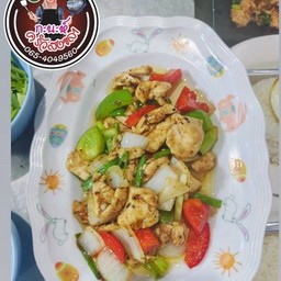 เนื้อผัดพริกไทยดดำ