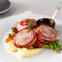 Bacon wrapped pork tenderloin