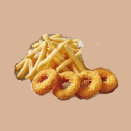 [อร่อยซ่ากับโค้ก] ชิคเก้นริง+เฟรนฟราย +  โค้ก ออริจินัล (ขวด)