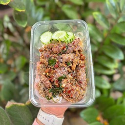 กะเพรากั้งราดข้าว