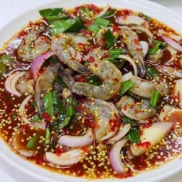 ยำกุ้งสด แซ่บนัว