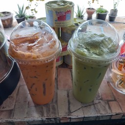 ชาเขียว,ชาไทย,เซทคู่รับฟรีวิปครีม1ถ้วย