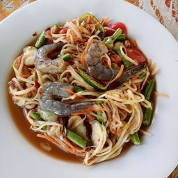 ตำกุ้งสด