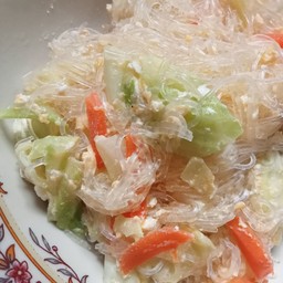 วุ้นเส้นคั่วไข่