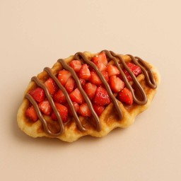 ครอฟเฟิลนูเทลล่าสตรอเบอร์รี่