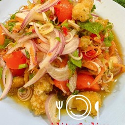 ยำไข่ปลาสลิด+ไข่แเดง