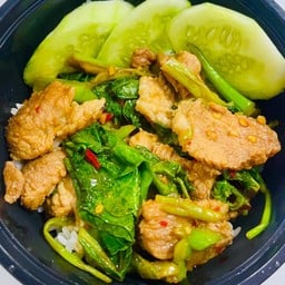 คะน้าหมูชิ้น