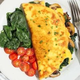 HALF MOON OMELETTE 🌮Cheesy SpinachChampignon ฮาฟมูน ออมเล็ต แชมปิญองผักโขม