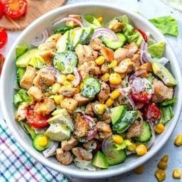 Gordan Salad 🥗 Ranch Avocado Chicken กอร์ดันสลัด ไก่กริล อโวคาโด้