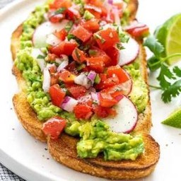 ⭐4.9 (152) - ซาวเออร์โด โทสต์ อโวคาโด ซัลซ่าสด 🍅 FreshSalsa Avocado SourDough