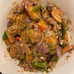 น้ำพริกกุ้งเสียบ สูตร ภูเก็ต พร้อมชุดผักสด