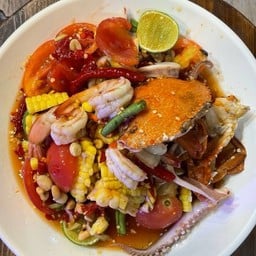 ตำข้าวโพดทะเลสุก