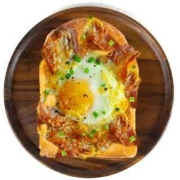 ⭐4.9 (217) - ขนมปังปิ้ง เบคอนไข่ดาว ชีสกระเทียม Cheesy Bacon & Egg Toast
