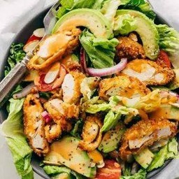Gordan Salad 🥗 Crispy Chicken Avocado กอร์ดันสลัด ไก่กรอบ อโวคาโด