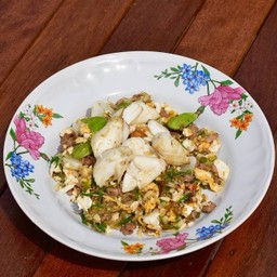 ผัดสามเหม็นวุ้นเส้นใส่ปู