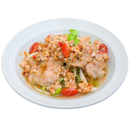 B2 ยำหมูสับหมูเด้ง
