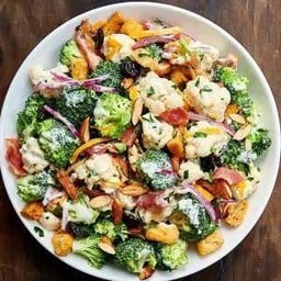 Gordan Salad 🥗 Crispy Bacon BrocCaulif กอร์ดันสลัด เบค่อน บร็อคคัวลิฟ