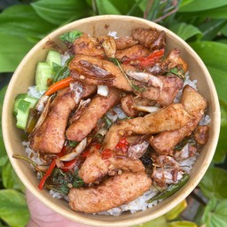 ตามสั่ง หมูทอดอาบแดด ราดข้าว!