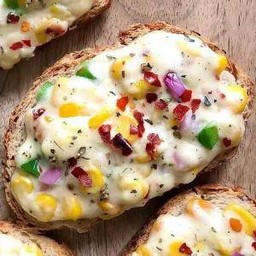 ⭐4.7 (109) - ซาวเออร์โด โทสต์ คอร์นชีส พริกหวาน CornCheese Pepper SourDoughToast