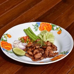 หมูสามชั้นผัดกะปิ