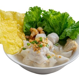 ก๋วยเตี๋ยวเกี๊ยวปลา (น้ำใส/แห้ง)