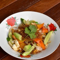 วุ้นเส้นผัดไข่