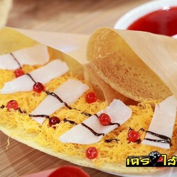 เครปไส้แตกสถานีใต้ทางด่วนบางใหญ่