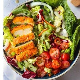 Lean Salad 🍀 Panko Crusted Tofu Salad สลัดลีน เต้าหู้ครัสท์