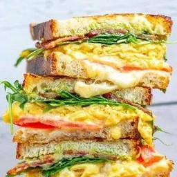 ⭐4.9 (124) - แซนวิชเกาหลี ออมเล็ต ชีส 🧀🥚Cheesy Omelette Sandwich