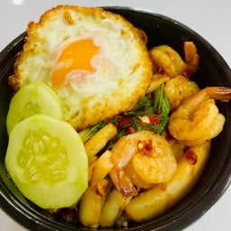[อร่อยซ่ากับโค้ก] กะเพราทะเล +  โค้ก ออริจินัล (กระป๋อง) 