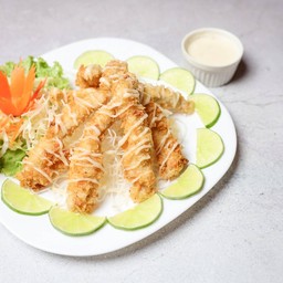 ไก่กรอบซอสครีมมะนาว