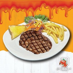 สเต็กเนื้อริบอายโคขุน บาบีคิว