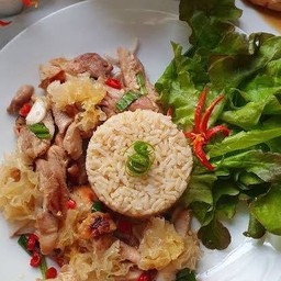 U10 ข้าวยำไก่ซี้ดดดด (ไก่ย่าง)