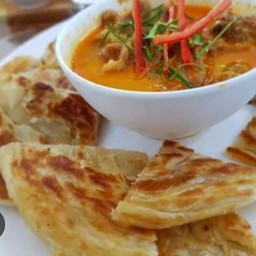 โรตี 1 แผ่น +แพนงหมู