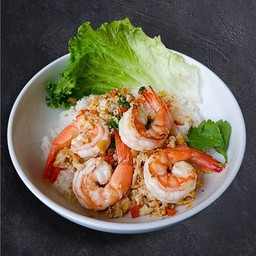 ข้าวแห้งกุ้ง - Dried Rice Porridge with Shrimp