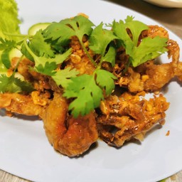 ปูนิ่มทอดกระเทียม