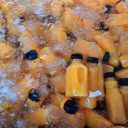 น้ำส้มคั้นแท้ 100% (เนื้อส้ม) Orange Juice with Orange Fresh 150 ml.