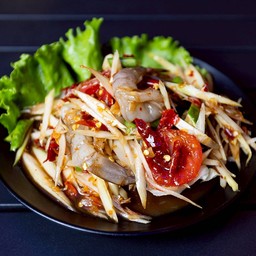 ตำกุ้งสด