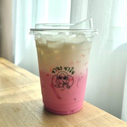 (16oz) นมชมพงชมพู