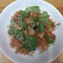 กุ้งผัดกะเทียม