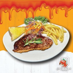 สเต๊ก เนื้อสันนอกโคขุน บาบีคิว