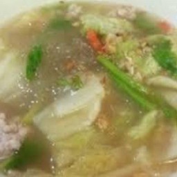 แกงจืดวุ้นเส้นผัดกาดขาว