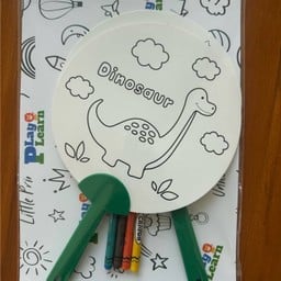 Hand  Fan Coloring พัดระบายสี