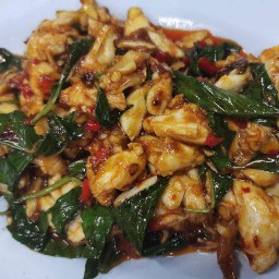 เนื้อปูก้อนผัดพริกเผา