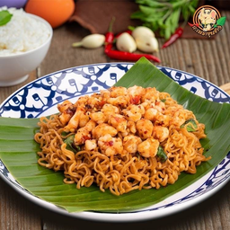 มาม่ากะเพรากุ้งสับ