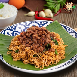 มาม่ากะเพราเนื้อสับวากิว