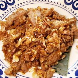 หมูนุ่มทอดกระเทียม (กับข้าว)