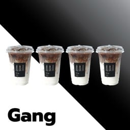 ยกแก๊งค์ ลาเต้ Ice latte 4 แก้ว